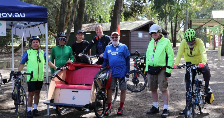 BIKEast volunteers at Sir Joseph Banks Park, Botany Bay